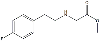 methyl 2-{[2-(4-fluorophenyl)ethyl]amino}acetate Struktur