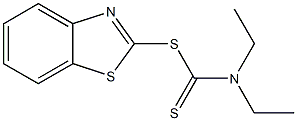 2-(N,N-DIETHYLTHIOCARBAMOYLTHIO)BENZOTHIAZOLE Struktur