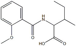 2-[(2-methoxybenzoyl)amino]-3-methylpentanoic acid Struktur