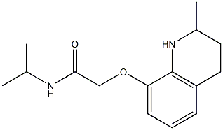 2-[(2-methyl-1,2,3,4-tetrahydroquinolin-8-yl)oxy]-N-(propan-2-yl)acetamide Struktur