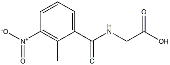 2-[(2-methyl-3-nitrophenyl)formamido]acetic acid Struktur