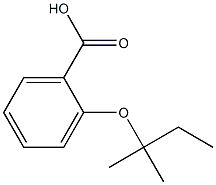 2-[(2-methylbutan-2-yl)oxy]benzoic acid Struktur