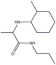 2-[(2-methylcyclohexyl)amino]-N-propylpropanamide Struktur