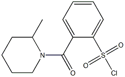 2-[(2-methylpiperidin-1-yl)carbonyl]benzene-1-sulfonyl chloride Struktur