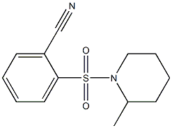 2-[(2-methylpiperidin-1-yl)sulfonyl]benzonitrile Struktur