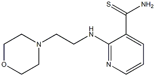 2-[(2-morpholin-4-ylethyl)amino]pyridine-3-carbothioamide Struktur