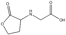 2-[(2-oxooxolan-3-yl)amino]acetic acid Struktur