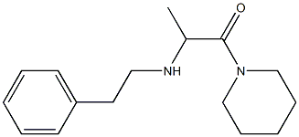 2-[(2-phenylethyl)amino]-1-(piperidin-1-yl)propan-1-one Struktur