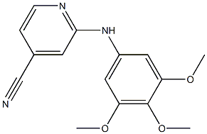 2-[(3,4,5-trimethoxyphenyl)amino]isonicotinonitrile Struktur