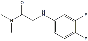 2-[(3,4-difluorophenyl)amino]-N,N-dimethylacetamide Struktur