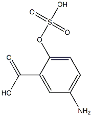 5-Amino-2-sulfooxybenzoic acid Struktur