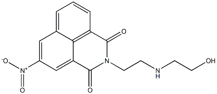 2-[2-[(2-Hydroxyethyl)amino]ethyl]-5-nitro-1H-benzo[de]isoquinoline-1,3(2H)-dione Struktur