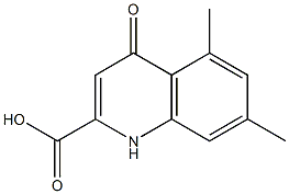 5,7-Dimethyl-1,4-dihydro-4-oxoquinoline-2-carboxylic acid Struktur