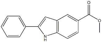 Methyl 2-phenylindole-5-carboxylate Struktur