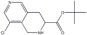 7-BOC-4-CHLORO-5,6,7,8-TETRAHYDROPYRIDO[3,4-D]PYRIDINE Struktur