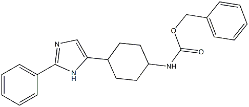 BENZYL [4-(2-PHENYL-1H-IMIDAZOL-5-YL)CYCLOHEXYL]CARBAMATE Struktur