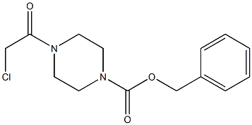 BENZYL 4-(CHLOROACETYL)PIPERAZINE-1-CARBOLATE Struktur