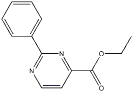 ETHYL 2-PHENYL-4-PYRIMIDINECARBOXYLATE Struktur