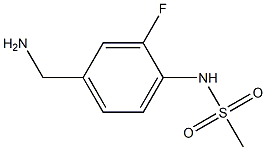 N-[4-(AMINOMETHYL)-2-FLUOROPHENYL]METHANESULFONAMIDE Struktur