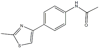 N1-[4-(2-methyl-1,3-thiazol-4-yl)phenyl]acetamide Struktur