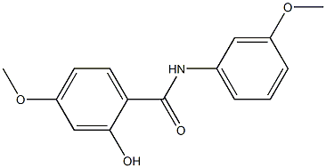 2-hydroxy-4-methoxy-N-(3-methoxyphenyl)benzamide Struktur