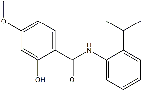 2-hydroxy-4-methoxy-N-[2-(propan-2-yl)phenyl]benzamide Struktur