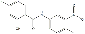 2-hydroxy-4-methyl-N-(4-methyl-3-nitrophenyl)benzamide Struktur