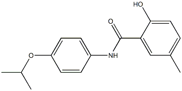 2-hydroxy-5-methyl-N-[4-(propan-2-yloxy)phenyl]benzamide Struktur