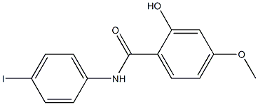 2-hydroxy-N-(4-iodophenyl)-4-methoxybenzamide Struktur