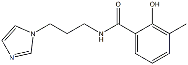 2-hydroxy-N-[3-(1H-imidazol-1-yl)propyl]-3-methylbenzamide Struktur