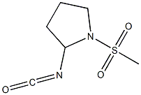 2-isocyanato-1-(methylsulfonyl)pyrrolidine Struktur