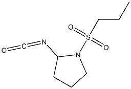 2-isocyanato-1-(propylsulfonyl)pyrrolidine Struktur