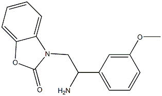 3-[2-amino-2-(3-methoxyphenyl)ethyl]-2,3-dihydro-1,3-benzoxazol-2-one Struktur