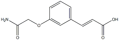 3-[3-(carbamoylmethoxy)phenyl]prop-2-enoic acid Struktur