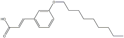 3-[3-(nonyloxy)phenyl]prop-2-enoic acid Struktur