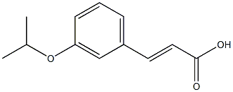 3-[3-(propan-2-yloxy)phenyl]prop-2-enoic acid Struktur