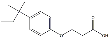 3-[4-(1,1-dimethylpropyl)phenoxy]propanoic acid Struktur