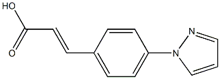 3-[4-(1H-pyrazol-1-yl)phenyl]prop-2-enoic acid Struktur