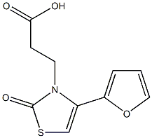 3-[4-(2-furyl)-2-oxo-1,3-thiazol-3(2H)-yl]propanoic acid Struktur