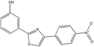 3-[4-(4-nitrophenyl)-1,3-thiazol-2-yl]phenol Struktur