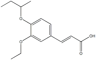 3-[4-(butan-2-yloxy)-3-ethoxyphenyl]prop-2-enoic acid Struktur