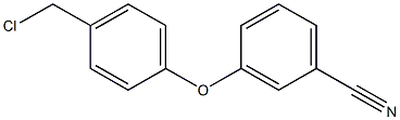 3-[4-(chloromethyl)phenoxy]benzonitrile Struktur