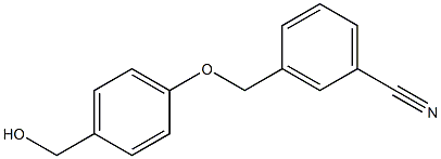 3-[4-(hydroxymethyl)phenoxymethyl]benzonitrile Struktur