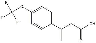 3-[4-(trifluoromethoxy)phenyl]butanoic acid Struktur