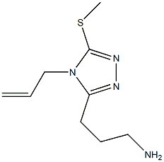 3-[4-allyl-5-(methylthio)-4H-1,2,4-triazol-3-yl]propan-1-amine Struktur