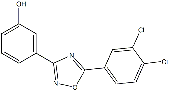 3-[5-(3,4-dichlorophenyl)-1,2,4-oxadiazol-3-yl]phenol Struktur