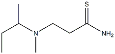 3-[butan-2-yl(methyl)amino]propanethioamide Struktur