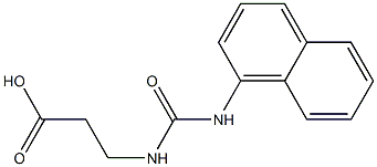 3-{[(1-naphthylamino)carbonyl]amino}propanoic acid Struktur