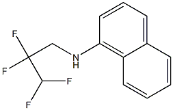 N-(2,2,3,3-tetrafluoropropyl)naphthalen-1-amine Struktur