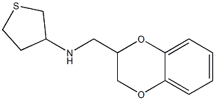 N-(2,3-dihydro-1,4-benzodioxin-2-ylmethyl)thiolan-3-amine Struktur